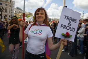 Me at Pride London in 2008